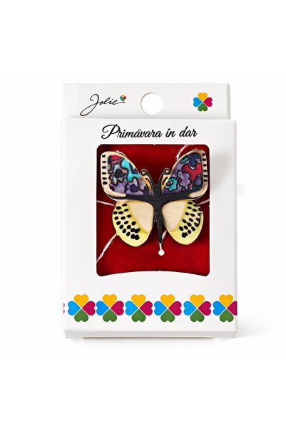 Flippy Martisor Brosa Mica in Cutie, Dimensiune Brosa 2.5-3 cm, Material Meta...