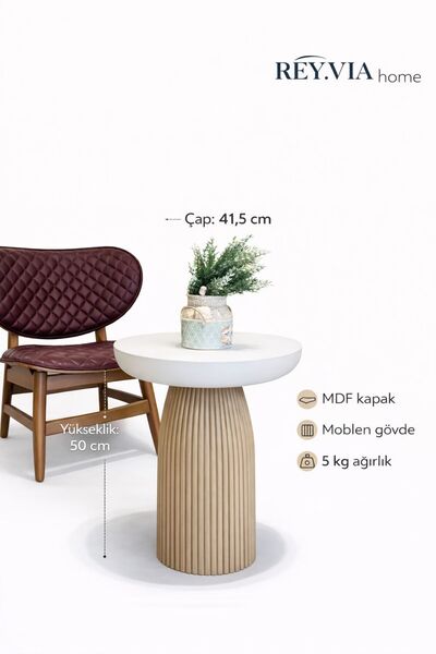 BRBSTORE TEKLİ BOHEM MANTAR YAN SEHPA