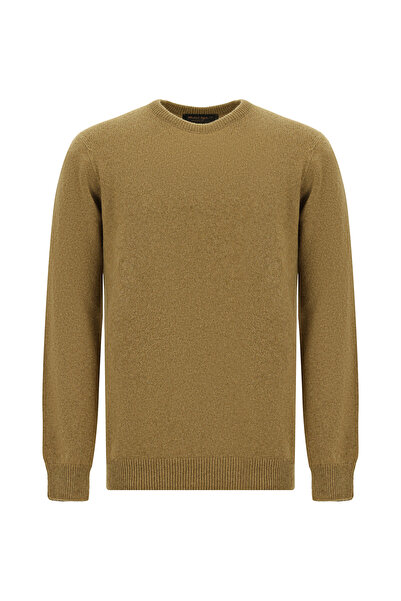 Abdullah Kiğılı Πλεκτό πουλόβερ με μοτίβο με κανονική εφαρμογή με λαιμόκοψη