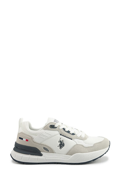 U.S. Polo Assn. حذاء رياضي أبيض للرجال من LEMAN 5PR