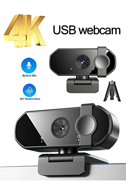 Makrystorm كاميرا ويب USB بدقة 4K مزودة بميكروفون ووظيفة التركيز التلقائي، من...