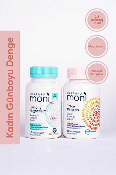 Moni Vitamins Moni Kadınlara Özel Günboyu Denge Paketi Daylong Magnesium & Tr...