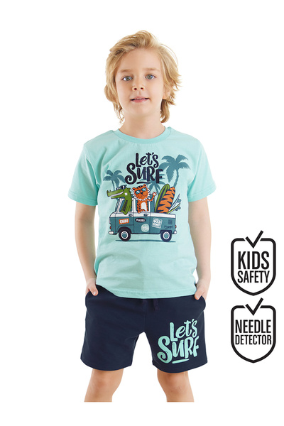 Denokids Let's Surf T-Shirt-Shorts-Set für Jungen