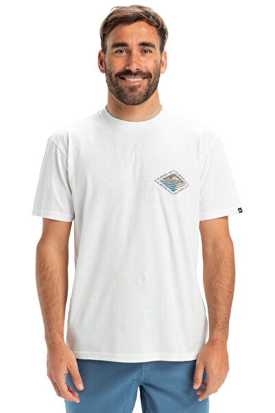 Quiksilver Evo Future Islands Ss White Men's Short Sleeve Shirt
