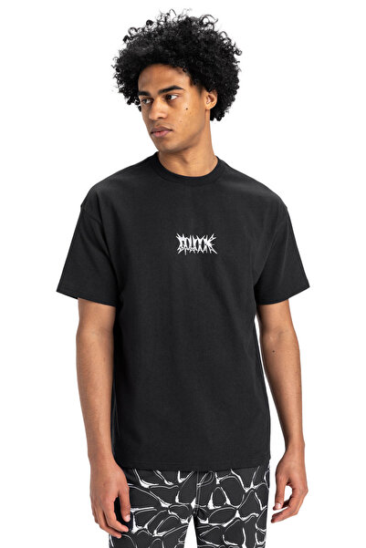 Quiksilver Ανδρικό κοντομάνικο μπλουζάκι MERCURY CHROME LIGHTNING σε μαύρο χρώμα