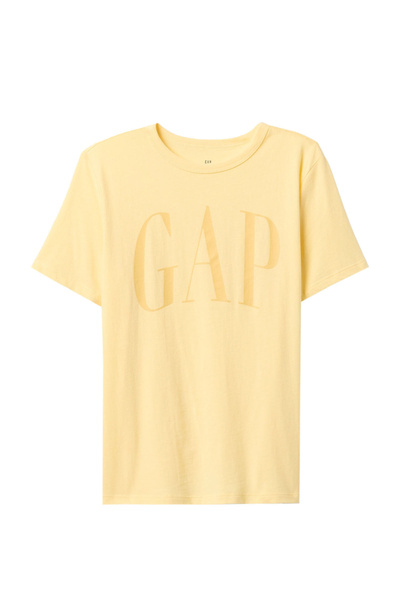 GAP V-FRCH LOGO ARCH TEE Galben deschis pentru băieți cu mânecă scurtă tricou