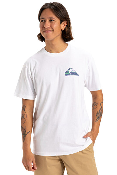 Quiksilver WINDOW PANE SS Alb pentru bărbați cu mânecă scurtă tricou