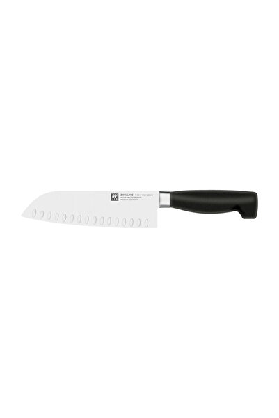 ZWILLING Four Star Oluklu Santoku Bıçağı Siyah 18 cm