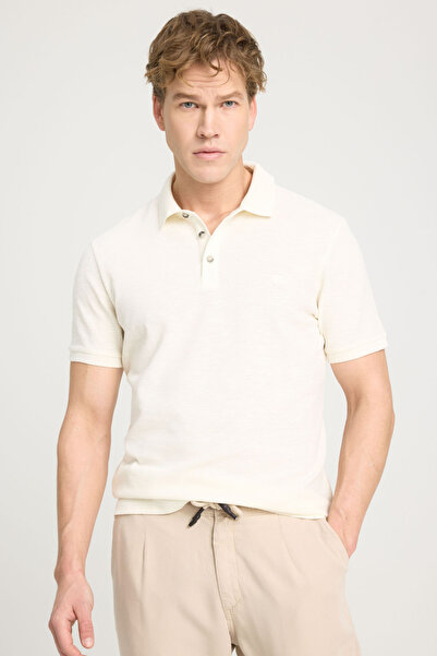 WRANGLER Tricou Polo Ecru pentru bărbați