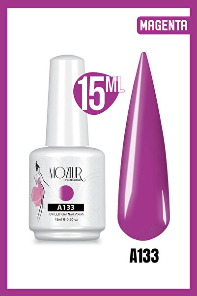 MOZIUR Kalıcı Oje Uv Led A133 (MOR SERİSİ) 15ml