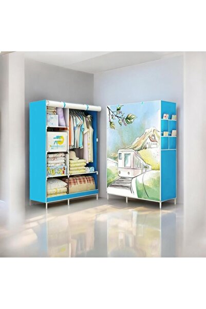 Vision Portable clothes organizer (wardrobe) - blue