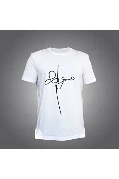 Herşey Nota Vioara albă unisex tricou