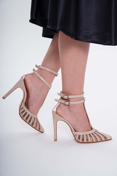 La Limar 10,5 см голи мрежести дамски токчета stletto 1895