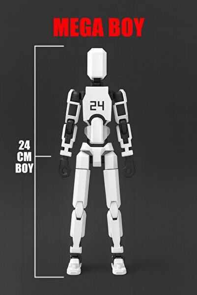 YAGLİZ MEGA BOY Robot Titan 24 Tüm Eklemleri Hareketli Aksiyon Figürü Oyuncak...