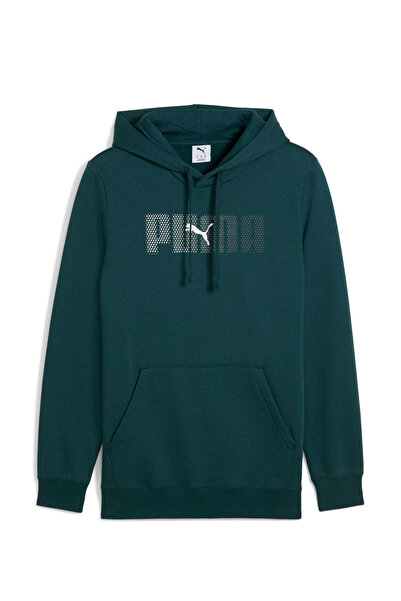 Puma Ess Logo Lab Hoodie Fl Green Men's Sweatshirt