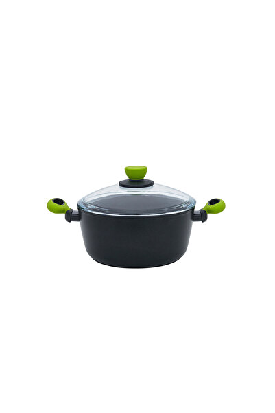 Leggno Colorgy Titanyum Tencere 24 cm Yeşil Kulp