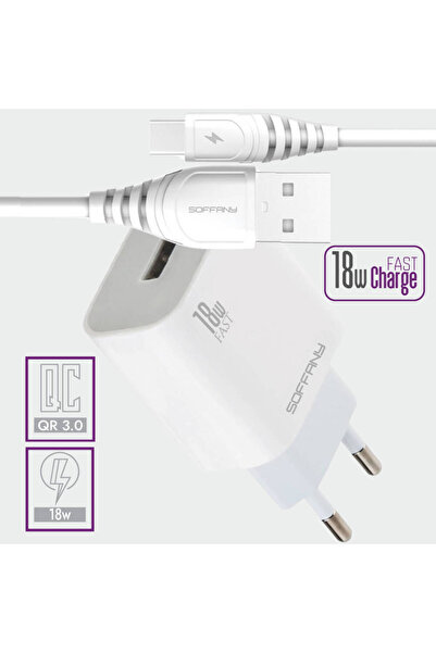Soffany SY-225 QC Type-C Şarj Seti + Kablo