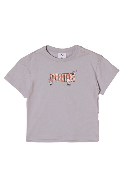 Puma X HELLO KITTY & FRIE Mavi Kız Çocuk Kısa Kol T-Shirt