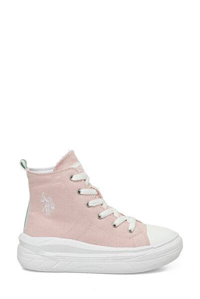 U.S. Polo Assn. CLEMENTINETEX JR 5FX Pembe Kız Çocuk High Sneaker