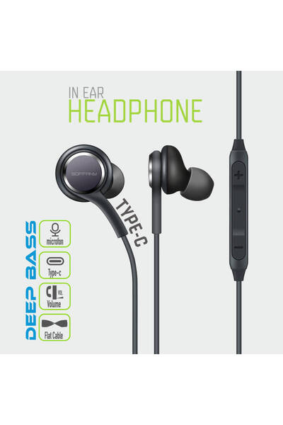 Soffany HF-521 HF-521 Type-C Girişli Kulak İçi Kablolu Kulaklık