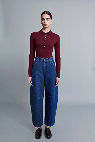 VATKALI Τζιν μπαλόνι με ψηλή μέση