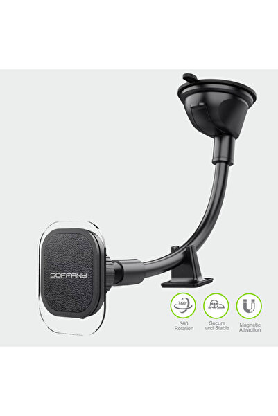 Soffany HY-870 HY-870 360° Cam Vantuzlu Araç İçi Telefon Tutucu