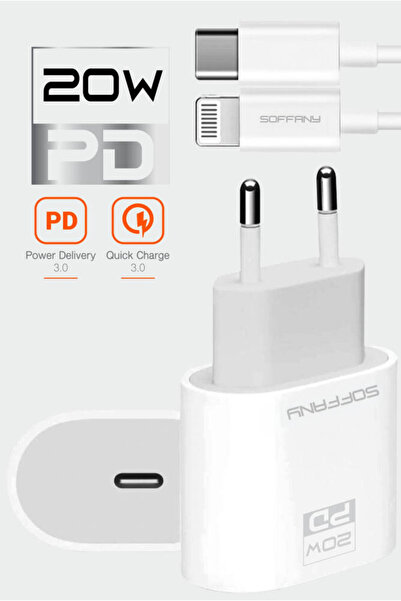 Soffany SY220 SY-220 20W PD Lightning Şarj & Data Kablosu