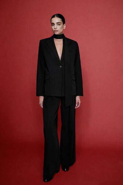 VATKALI Kuşaklı oversize blazer ceket