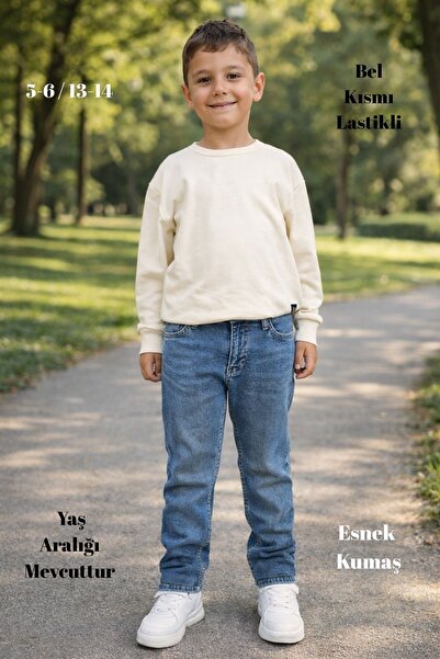 CEDY DENIM - Yüksek Kalite Erkek Çocuk Yüksek Bel Regularfit Esnek Jean Panto...