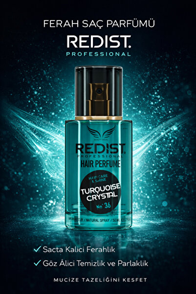 Redist Vegan Miracle Saç Bakım Parfümü 50ml Turkuaz Kristal - Çiçekli Ve Meyv...