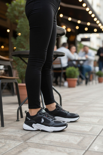 U.S. Polo Assn. Tenis original negru pentru femei