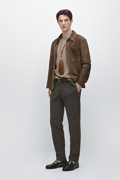 Massimo Dutti Pamuklu slim fit pantolon