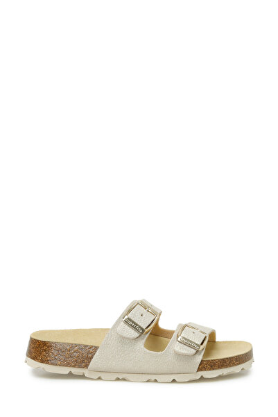 Superfit deri altın rengi terlik 9700