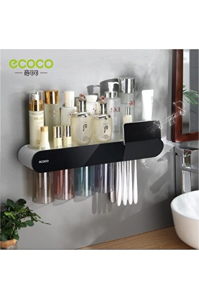 Miecoco Ecoco Yapışkanlı Manyetik 4lü Bardak tutuculu Diş Macunu Sıkacağı ve ...