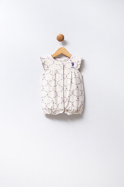 U.S. Polo Assn. U.S. Polo Assn Baby Girl White Jumpsuit