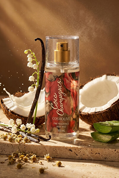 Cosmolive Seyahat Boy Body Mist | Coco Champagne | Kadın | Vücut Spreyi | 100 ml