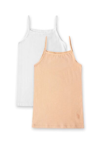 U.S. Polo Assn. طقم ملابس داخلية برتقالية للفتيات