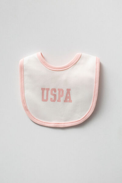 U.S. Polo Assn. Baby Girl Crew Neck Pigment Printed Winter Regular Fit White Hospital Release Usb2651-C-V1