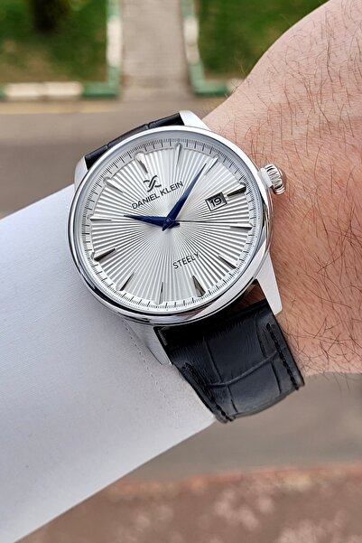 Daniel Klein Silver Color 41.5 mm Full Steel Case Men's Wristwatch