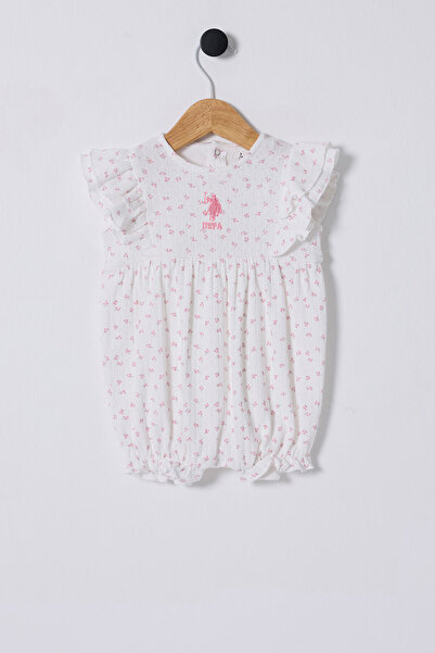 U.S. Polo Assn. U.S. Polo Assn Kız Bebek Pembe Tulum