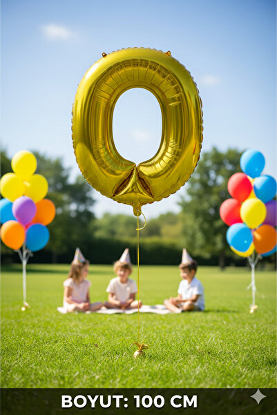 Deniz Party Store Gold Foil Balloon Letter O 40 " inches 100 cm