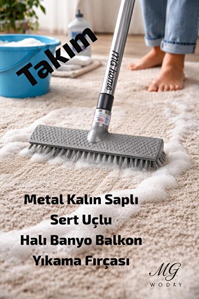 VENON 🧼1 Takım SAP + SERT Fırça Yer, Halı Ve Sert Yüzey Yıkama Fırçası. Bany...