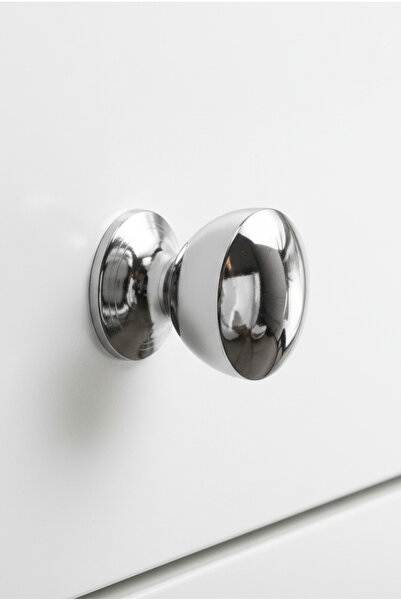 BERFİNO Chrome Goblet Knob Handle |   Shiny Metal Cabinet & Drawer Handle |  ...