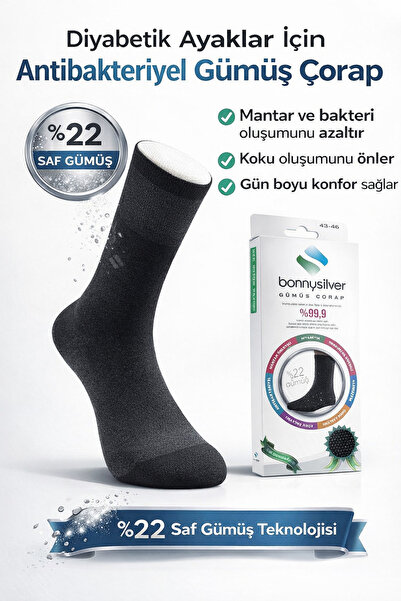 Fizyo Diyabetik Mantar, Koku Önleyici Çorap