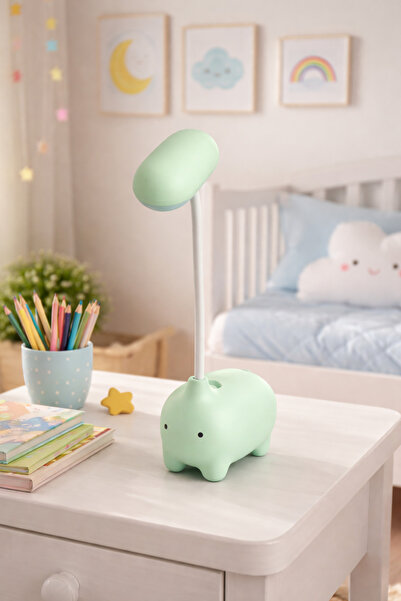 Gift Moda Modern Geyik Tasarımlı Şarjlı Masa Lambası