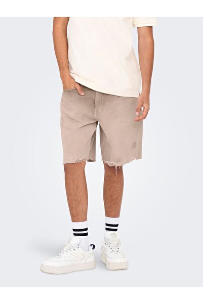 Only & Sons Jeans-Shorts ONSEDGE Mittlere Taille Gerade geschnitten Shorts