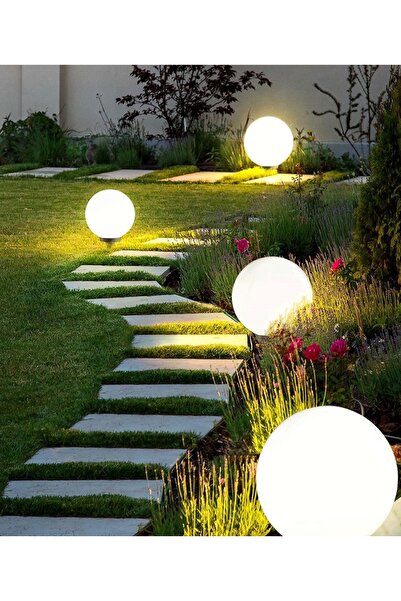 Şanlı SAPLAMALI (KAZIKLI) BAHÇE AYDINLATMA ARMATÜRÜ 30CM LİK GLOPLU 930