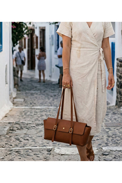 Çanta Trend Women's Buckle Detailed Bag Brown