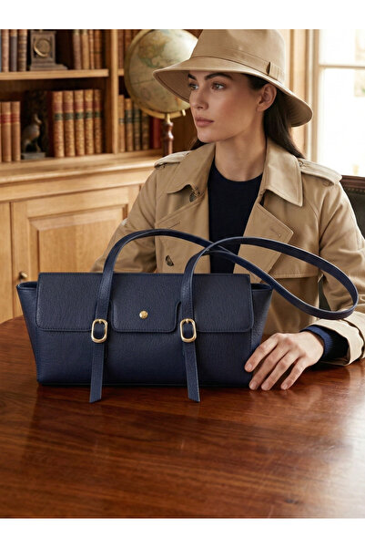 Çanta Trend Women's Buckle Detailed Bag Navy Blue