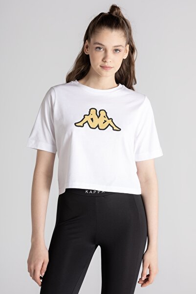 Kappa LOGO TEOIN Beyaz Kadın Kısa Kol T-Shirt